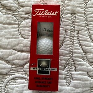 New in Box Titleist DT Distance Balls